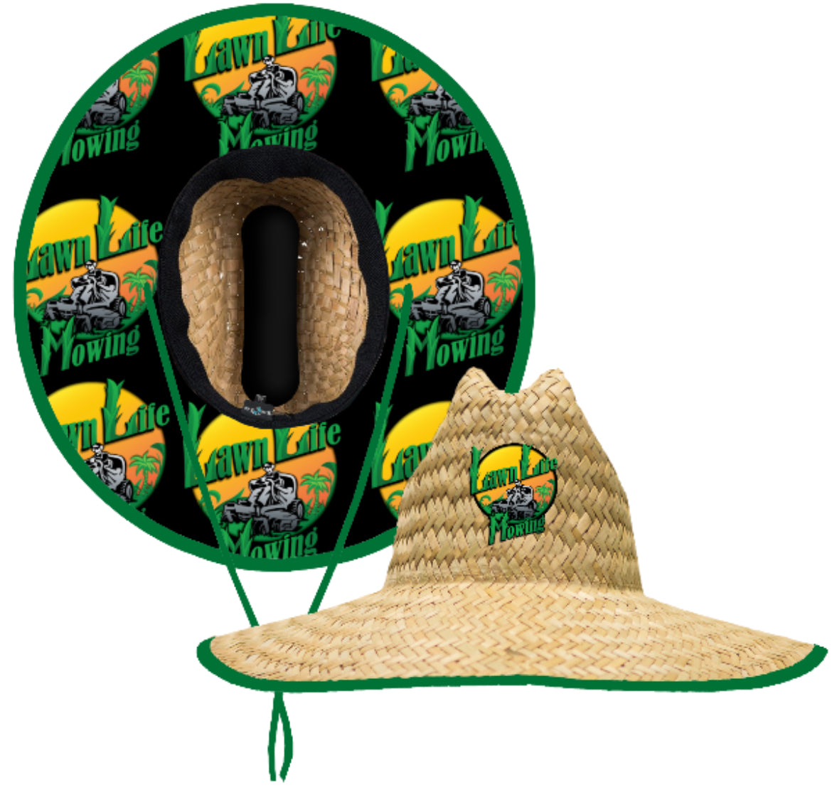 Lawn life mowing straw hats